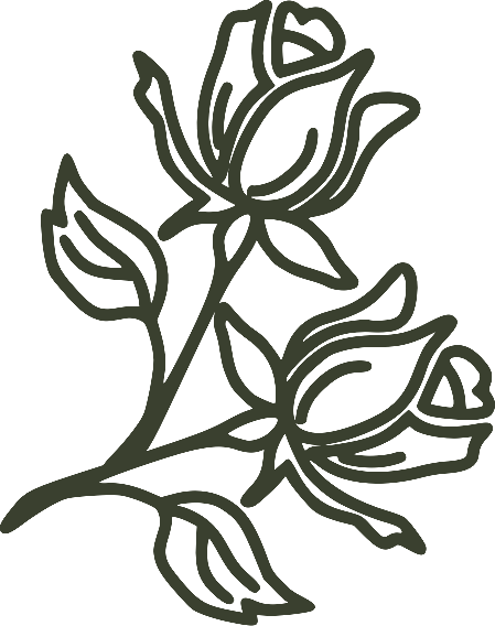 Floral Botanical Medicine rose emblem
